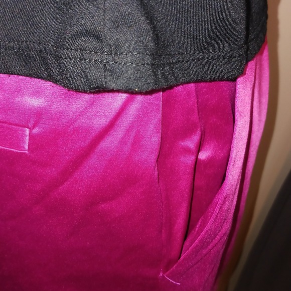 Body Central Embroidered Boho Top M Forever 21 Pink Magenta Satin Mini Skirt L - Picture 6 of 11